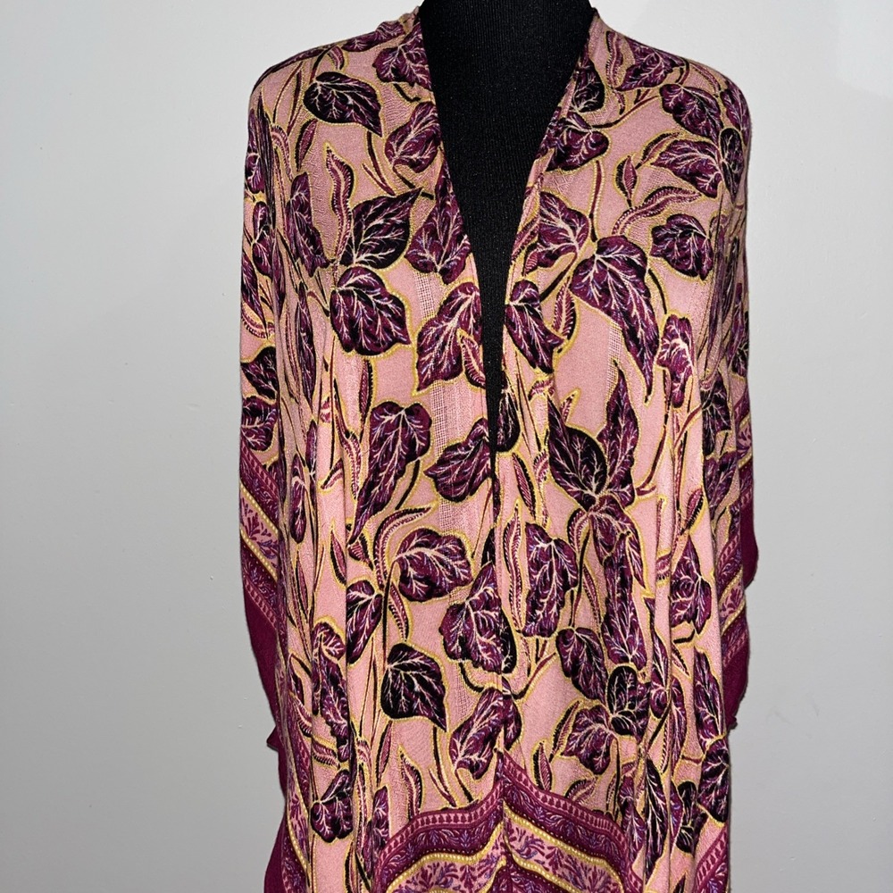 Time and True Women’s Boho Kimono DusterCardigan Size S/M‎ - Picture 3 of 12